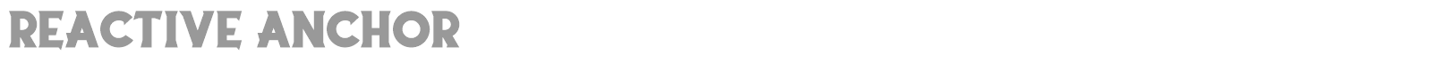 Reactive Anchor font preview